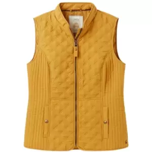 Joules Womens Minx Quilted Gilet Caramel 12