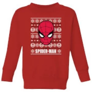 Marvel Spider-Man Kids Christmas Sweatshirt - Red - 7-8 Years