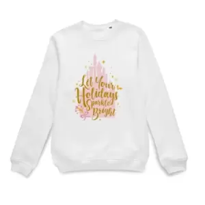 Disney Holiday Sparkle Bright Christmas Jumper - White - S