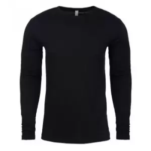 Next Level Mens Long-Sleeved T-Shirt (S) (Black)