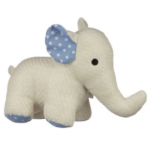 Polka Dot White Elephant Door Stop