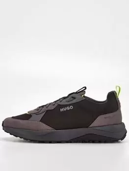 HUGO Kane Trainer - Black, Size 10, Men