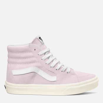 Vans Womens Suede Sk8 Hi-Top Trainers - Orchid Ice/Snow White - UK 7