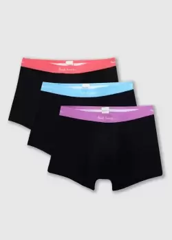 Paul Smith Mens 3 Pack Trunks In Black