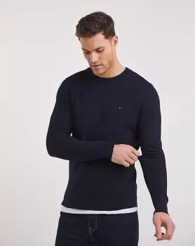 Tommy Hilfiger Cross Structure Crew Knit