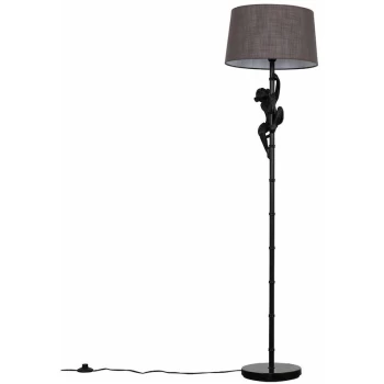 Hanging Monkey Floor Lamp with Tapered Lampshade - Minisun