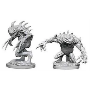 Dungeons & Dragons Nolzur's Marvelous Unpainted Miniatures Grey Slaad & Death Slaad