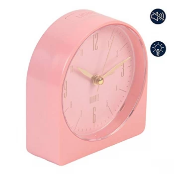 Plastic Arched Alarm Clock - Pink