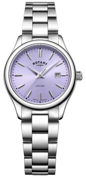 Rotary LB05092/75 Womens Oxford Lilac Dial Stainless Watch