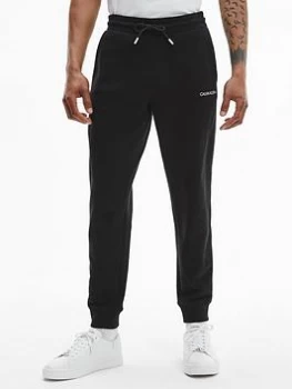 Calvin Klein Essential Logo Tape Joggers - Black, Size L, Men