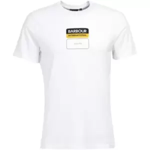 Barbour International Split T-Shirt - White