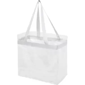 Bullet Hampton Tote (30.5 x 15.2 x 30.5 cm) (White/Transparent) - White/Transparent