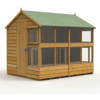 Forest Shiplap Dip Treated 6x8 Potting Shed - Autumn Gold