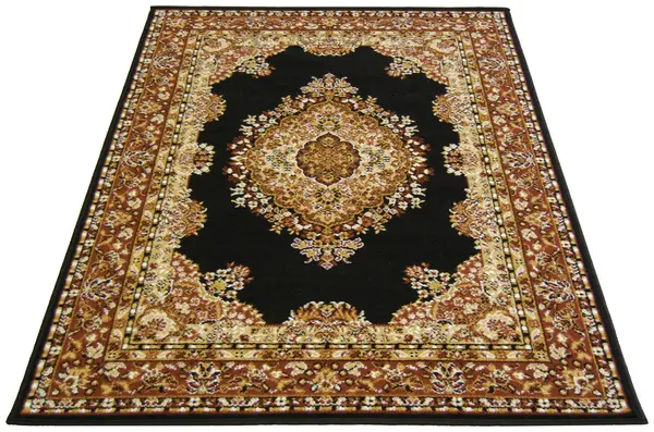 Ion Maestro Traditional Short Pile Rug - 200x290cm - Black