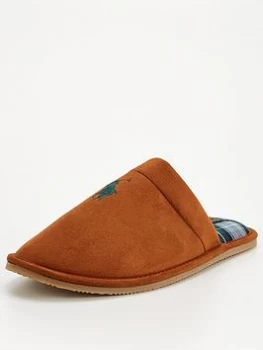 Ralph Lauren Klarence Slippers - Tan, Size 43, Men