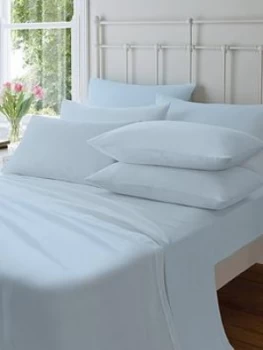Catherine Lansfield Soft N Cosy Brushed Cotton Extra Deep Double Fitted Sheet - Blue