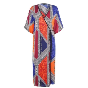 Biba Wrap Kimono Dress - Multi