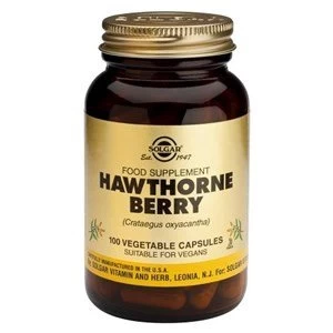 Solgar Hawthorne Berry Vegetable Capsules 100 Veg Caps