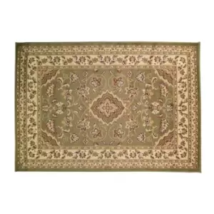 Flair Rugs Sincerity Sherbourne Antique Design Runner Rug (67cm x 300cm) (Green)