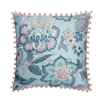 Sanderson Kasuri Cushion - MULTICOLOURED