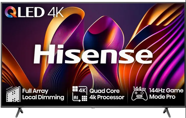 Hisense 65" 65E7NQTUK Smart Pro 4K Ultra HD QLED TV