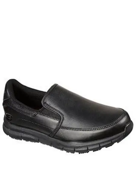 Skechers Nampa Annod Womens Work Shoes Black Size 5