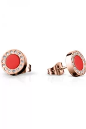 Bering Red Rose Earrings 707-349-05