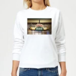 Friends Central Perk Coffee Sign Womens Sweatshirt - White - S