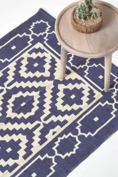 Halmstad Scandi Style 100% Cotton Printed Rug