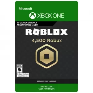 Roblox 4500 Robux Currency Xbox One