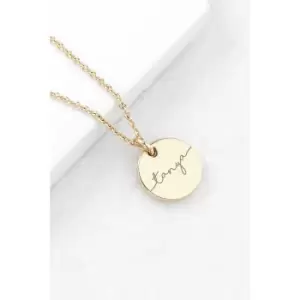 Personalised Disc Pendant Necklace