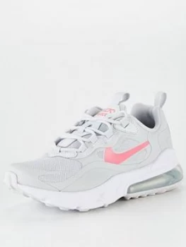 Nike Air Max 270 React Junior Trainers - Pink/Grey