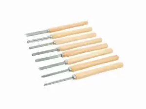 Silverline 303159 Wood Turning Chisel Set 8pce