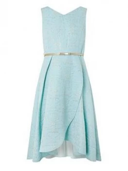 Monsoon Girls Katerina Jacquard Prom Dress - Blue