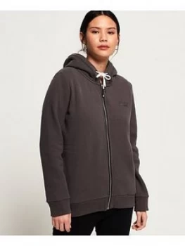 Superdry Ol Elite Ziphood, Slate, Size 6, Women