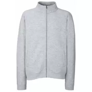 Fruit Of The Loom Mens Sweatshirt Jacket (L) (Heather Grey)