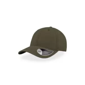 Atlantis Groovy Canvas 6 Panel Cap (One Size) (Olive)