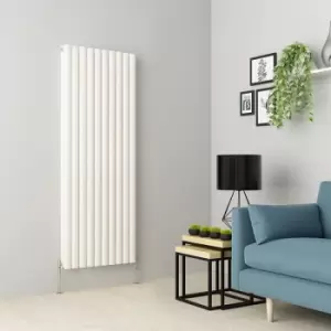 Norden 1600 x 591mm White Double Oval Tube Vertical Radiator