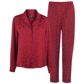 Biba Jacquard Pyjama Set - Bordeaux