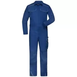 James And Nicholson Unisex Adults Work Overalls (44R) (Dark Royal)