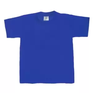 B&C Kids/Childrens Exact 190 Short Sleeved T-Shirt (9-11) (Royal)