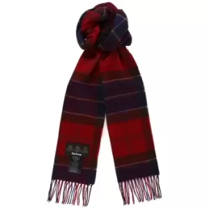 Barbour Unisex Holden Tartan Scarf Red