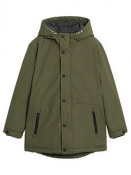 Mango Boys Hooded Jacket - Khaki