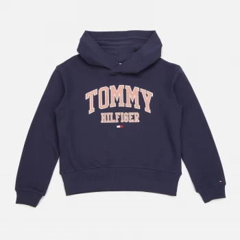 Tommy Hilfiger Girls Essential Varsity Hoodie - Twilight Navy - 8 Years