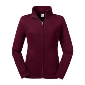 Russell Womens/Ladies Authentic Sweat Jacket (XS) (Burgundy)