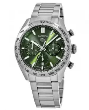 Tag Heuer Carrera Calibre Heuer 02 44mm Green Dial Steel Mens Watch CBN2A10.BA0643 CBN2A10.BA0643