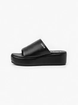 Charlotte Platform Sandals - Black