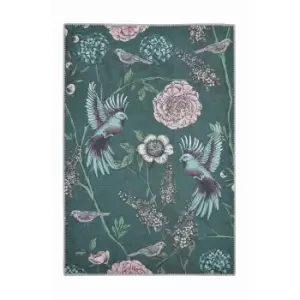 Opal Botanical Rug - Bottle Green - 100x150cm