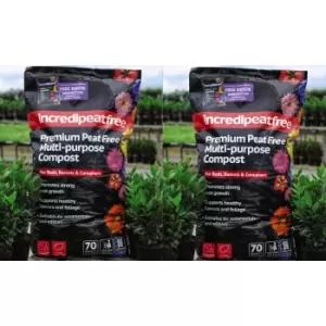 Thompson & Morgan Thompson and Morgan incredipeatfree 70 Litres + 210g Sachet Of incredibloom X 1