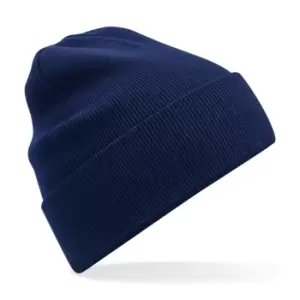 Beechfield Original Cuffed Organic Cotton Beanie (One Size) (Oxford Navy)